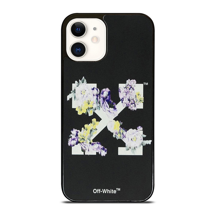 OFF WHITE FLORAL LOGO iPhone 12 Case Cover