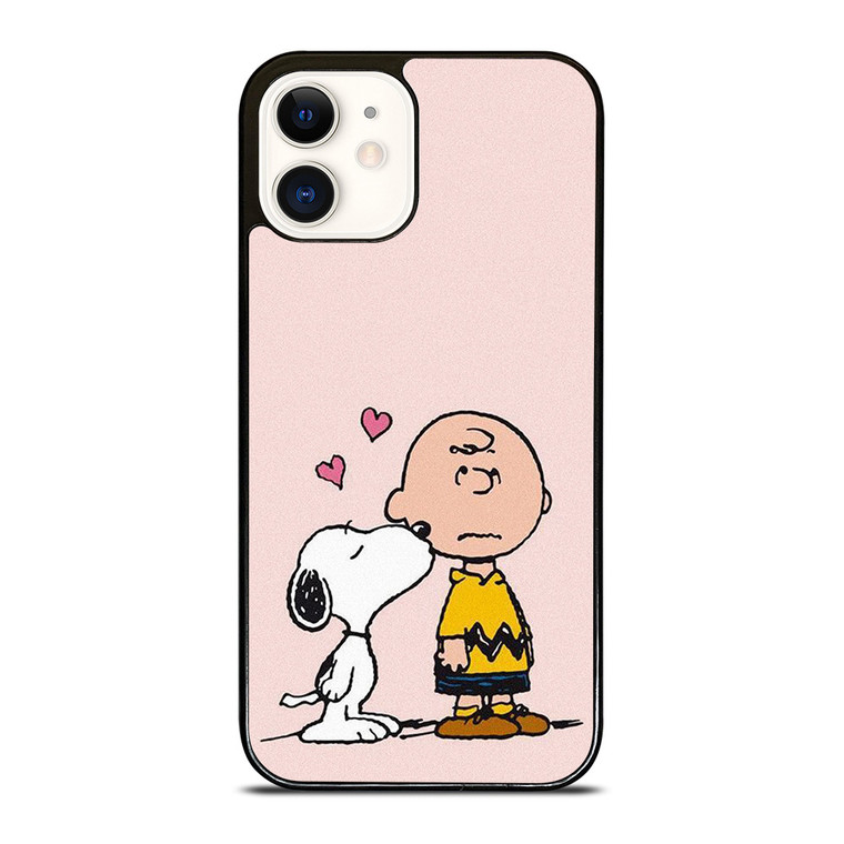 SNOOPY CHARLIE BROWN LOVE iPhone 12 Case Cover