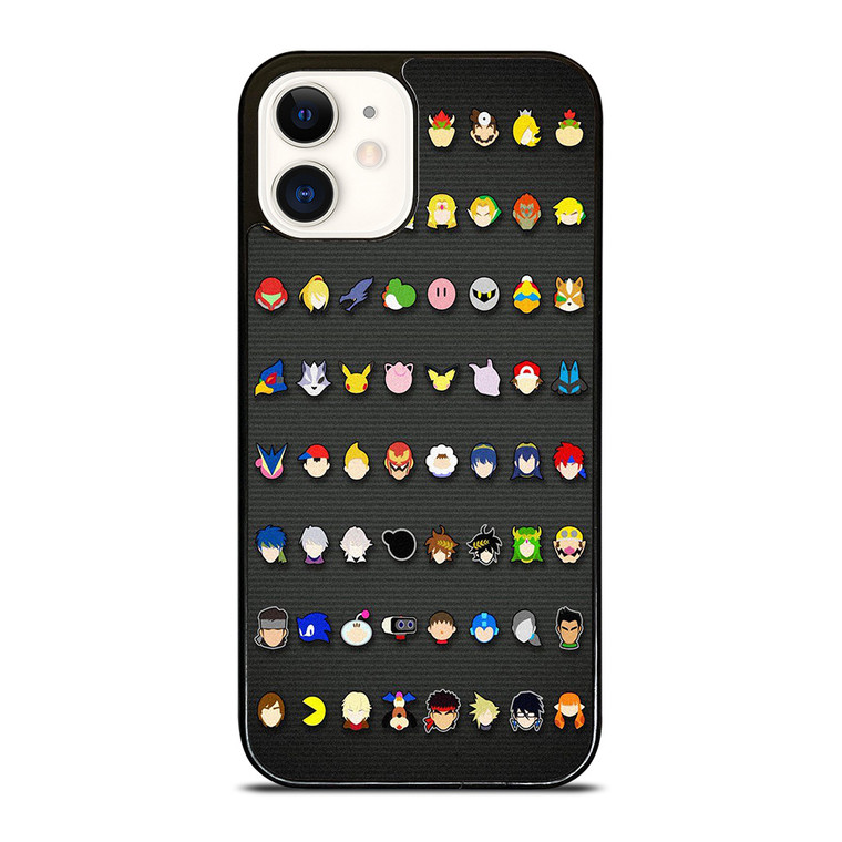 SUPER SMASH BROS ALL ICON iPhone 12 Case Cover