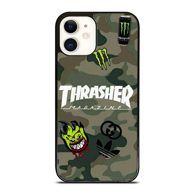 THRASHER SKATEBOARD CAMO COLLAGE iPhone 12 Case Cover