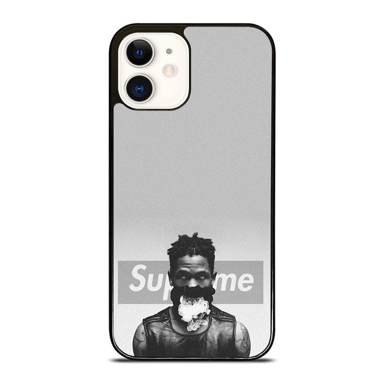 TRAVIS SCOTT SUPREME BLACK WHITE iPhone 12 Case Cover
