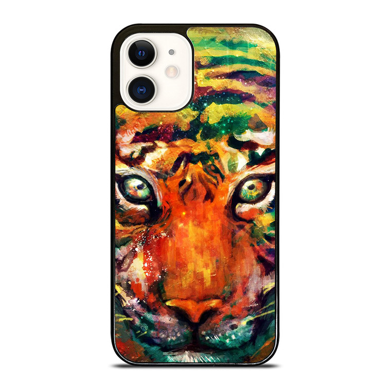 TRIPPY TIGER ART iPhone 12 Case Cover TRIPPY TIGER ART iPhone 12 Case Cover