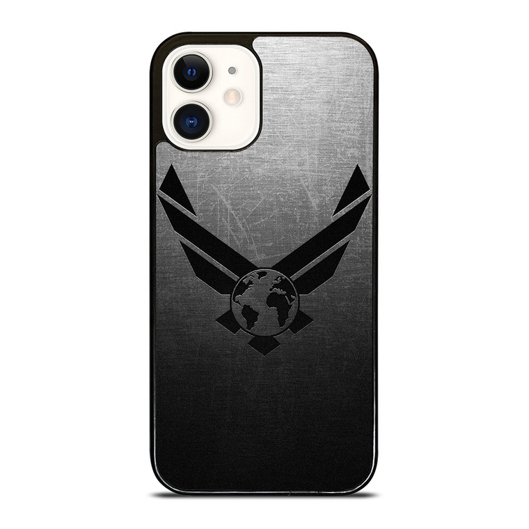 USAF UNITED STATES AIR FORCES LOGO METAL iPhone 12 Case Cover