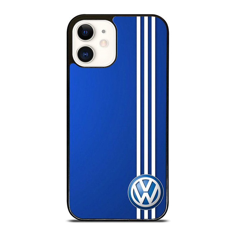 VOLKSWAGEN BLUE STRIPE LOGO iPhone 12 Case Cover