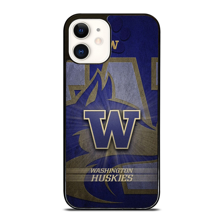 WASHINGTON HUSKIES FOOTBALL LOGO iPhone 12 Case Cover