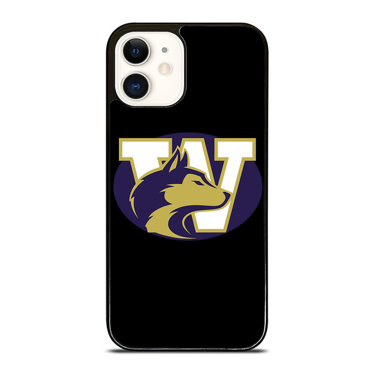 WASHINGTON HUSKIES FOOTBALL SYMBOL iPhone 12 Case Cover WASHINGTON HUSKIES FOOTBALL SYMBOL iPhone 12 Case Cover