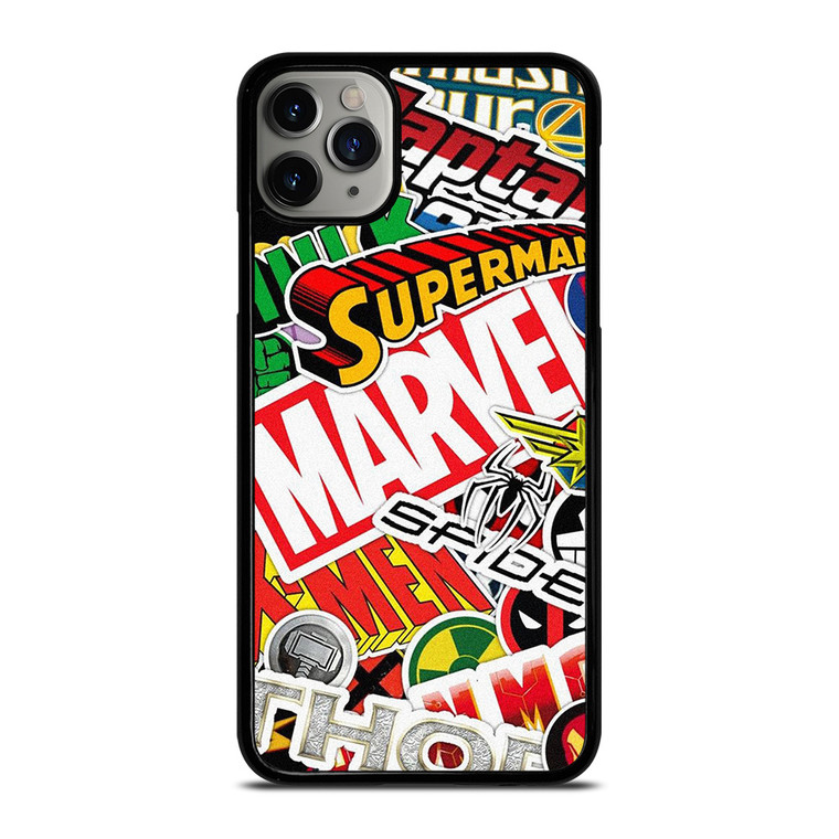 DC MARVEL SUPERHERO COLLAGE iPhone 11 Pro Max Case Cover