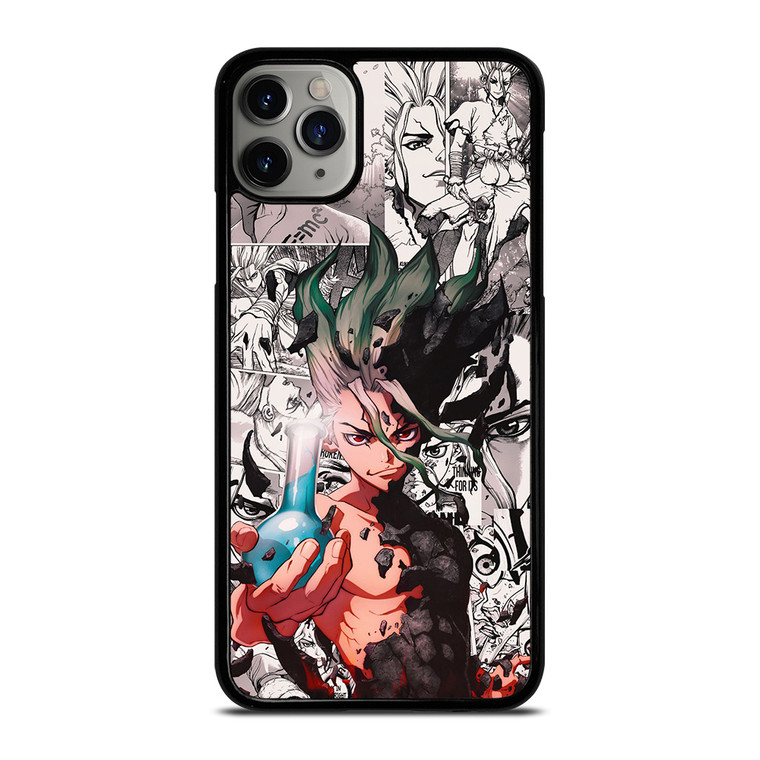 DR STONE ANIME BLACK WHITE iPhone 11 Pro Max Case Cover