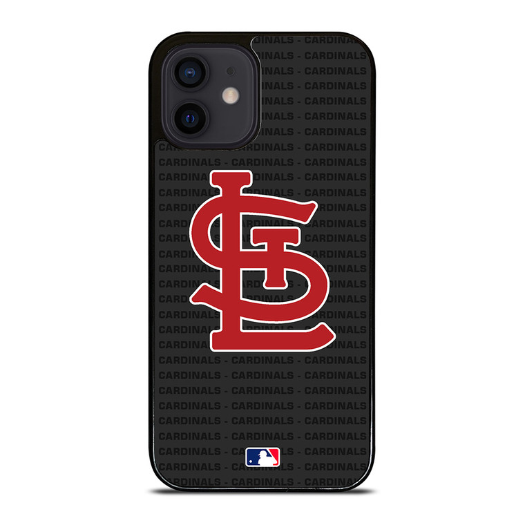 SAINT LOUIS CARDINALS BASEBALL BLACK iPhone 12 Mini Case Cover