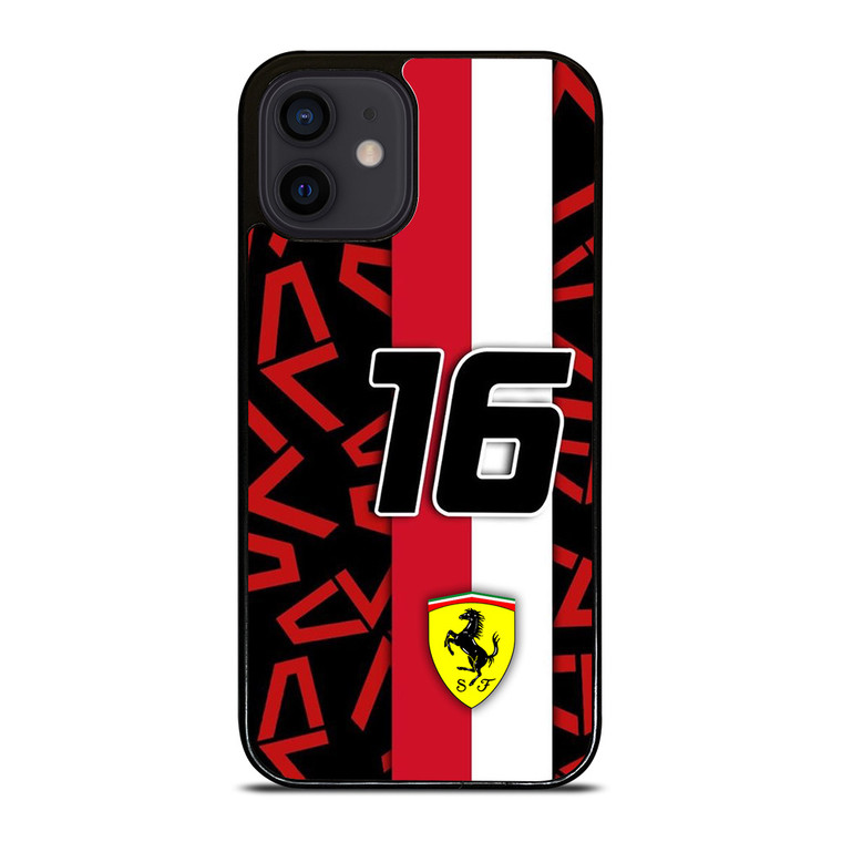 SCUDERIA FERRARI CHARLES LECLERC F1 FORMULA ONE iPhone 12 Mini Case Cover