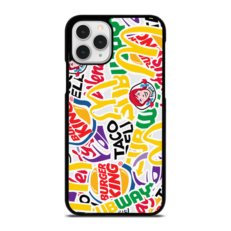 FAST FOOD BRAND STICKER BOMB iPhone 11 Pro Case Cover
