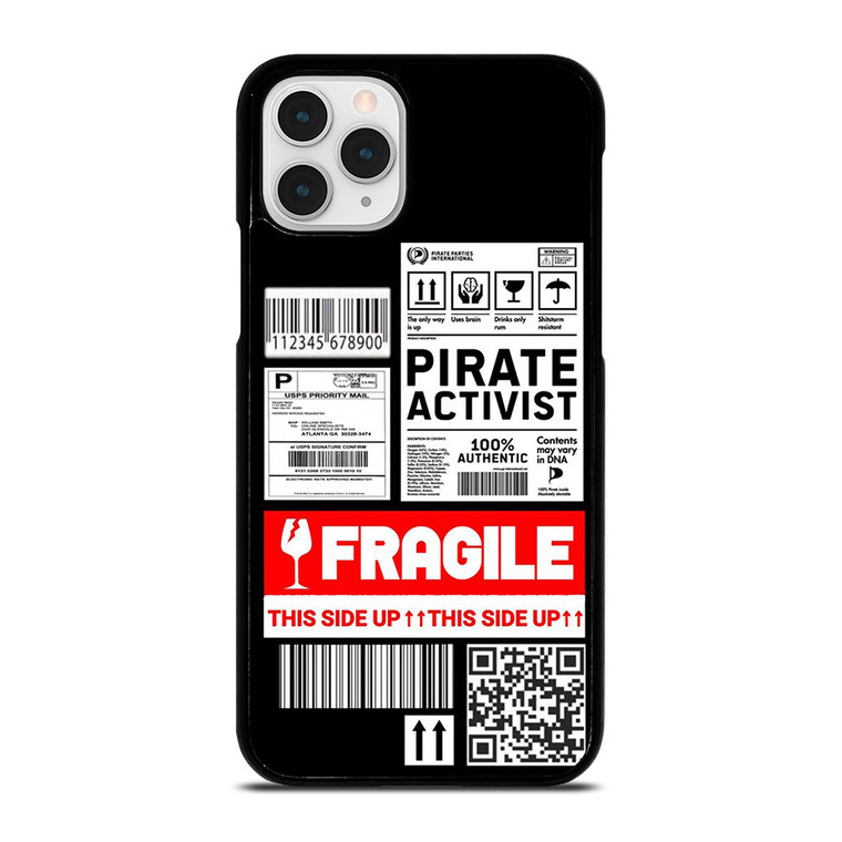 FRAGILE STAMP BARCODE LABELS iPhone 11 Pro Case Cover