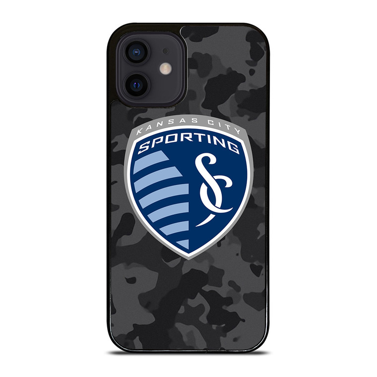SPORTING KANSAS CITY MLS BLACK CAMO iPhone 12 Mini Case Cover