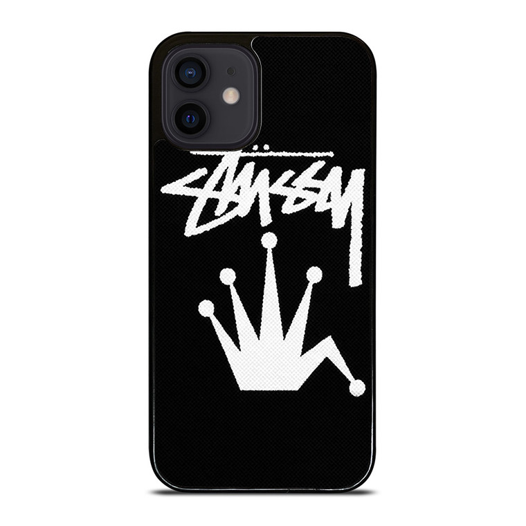 STUSSY PARIS BENT CROWN iPhone 12 Mini Case Cover