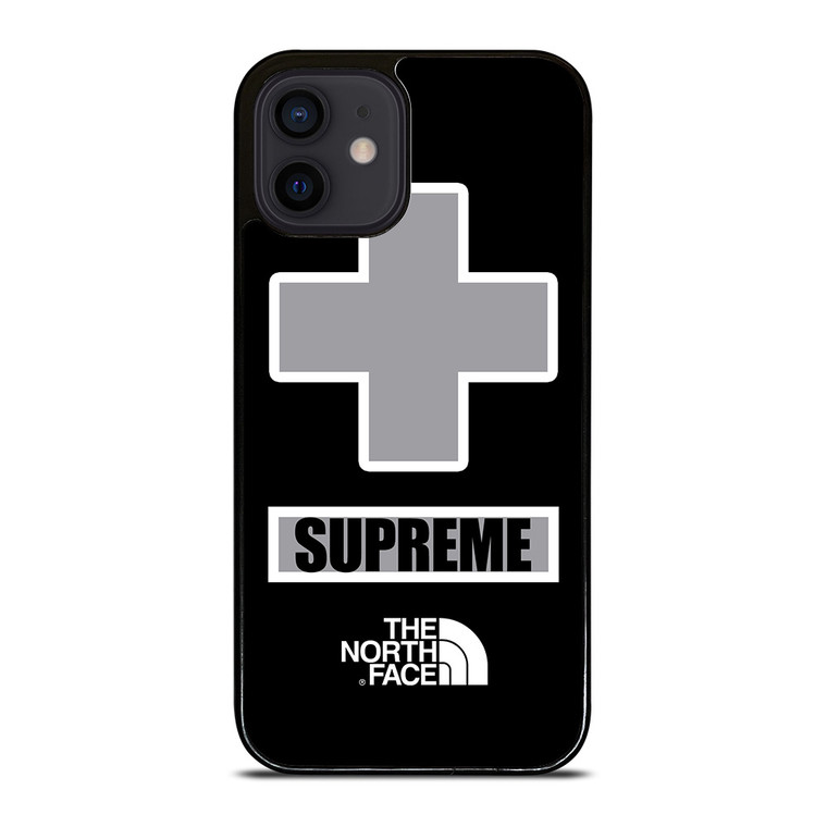 SUPREME X THE NORTH FACE GREY iPhone 12 Mini Case Cover