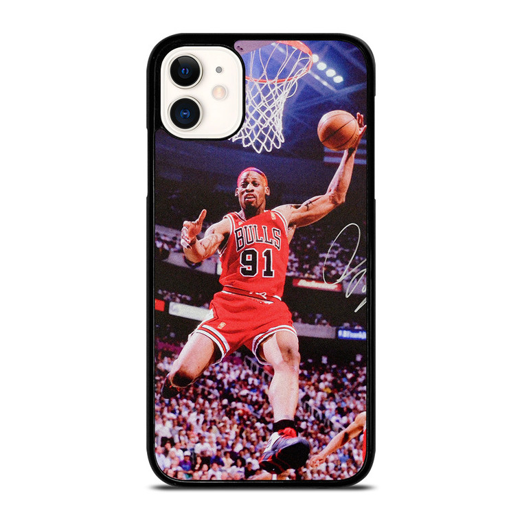 DENNIS RODMAN CHICAGO BULLS NBA iPhone 11 Case Cover