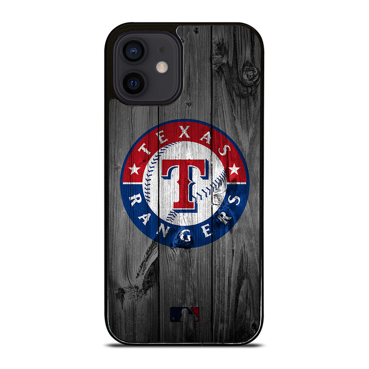 TEXAS RANGERS BASEBALL MLB WOOD LOGO iPhone 12 Mini Case Cover