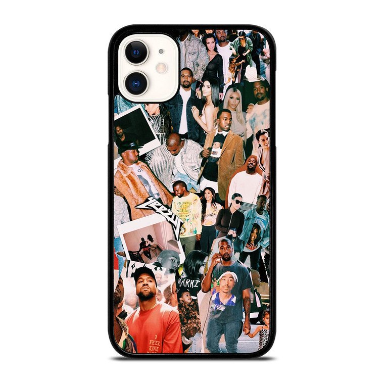 KANYE WEST RAPPER COLLAGE iPhone 11 Case Cover