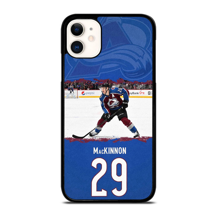 NATHAN MACKINNON COLORADO AVALANCHE HOCKEY iPhone 11 Case Cover