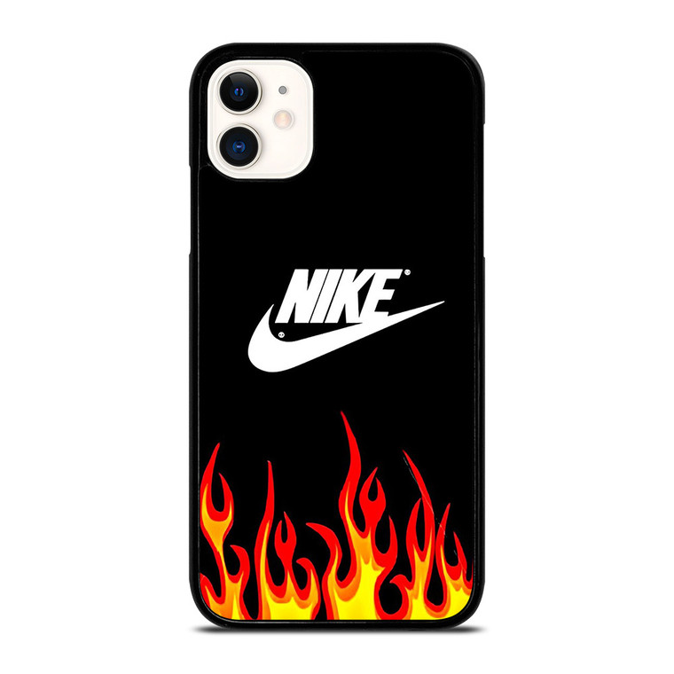NIKE SWOOSH IN FLAMES iPhone 11 Case Cover