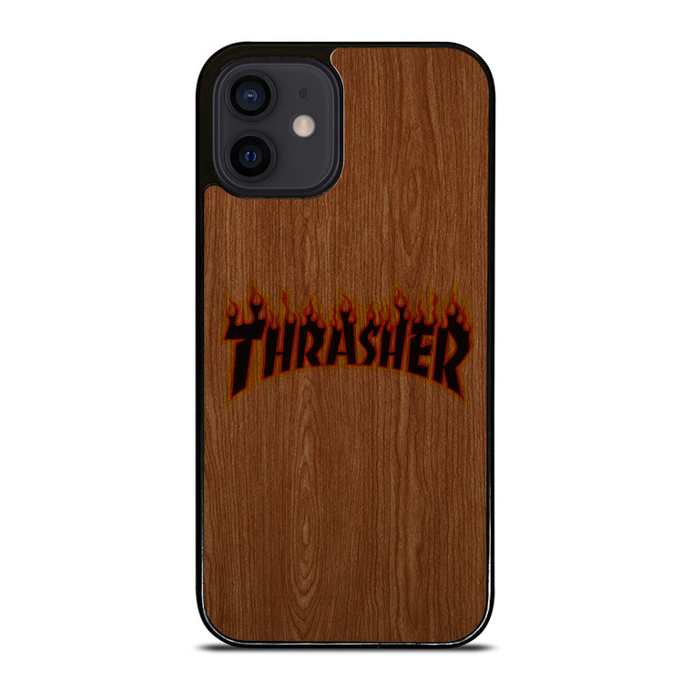 THRASHER SKATEBOARD WOODEN LOGO iPhone 12 Mini Case Cover