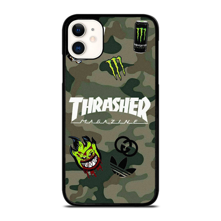 THRASHER SKATEBOARD CAMO COLLAGE iPhone 11 Case Cover