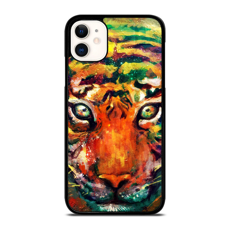 TRIPPY TIGER ART iPhone 11 Case Cover