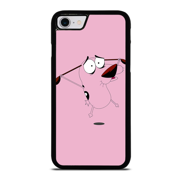 COURAGE THE COWARDLY DOG FLAT iPhone SE 2022 Case Cover