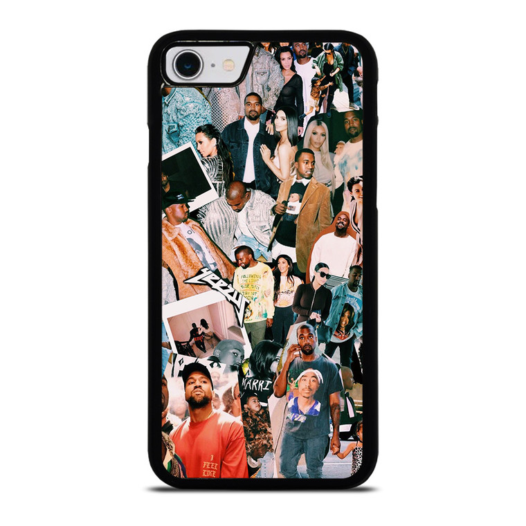 KANYE WEST RAPPER COLLAGE iPhone SE 2022 Case Cover