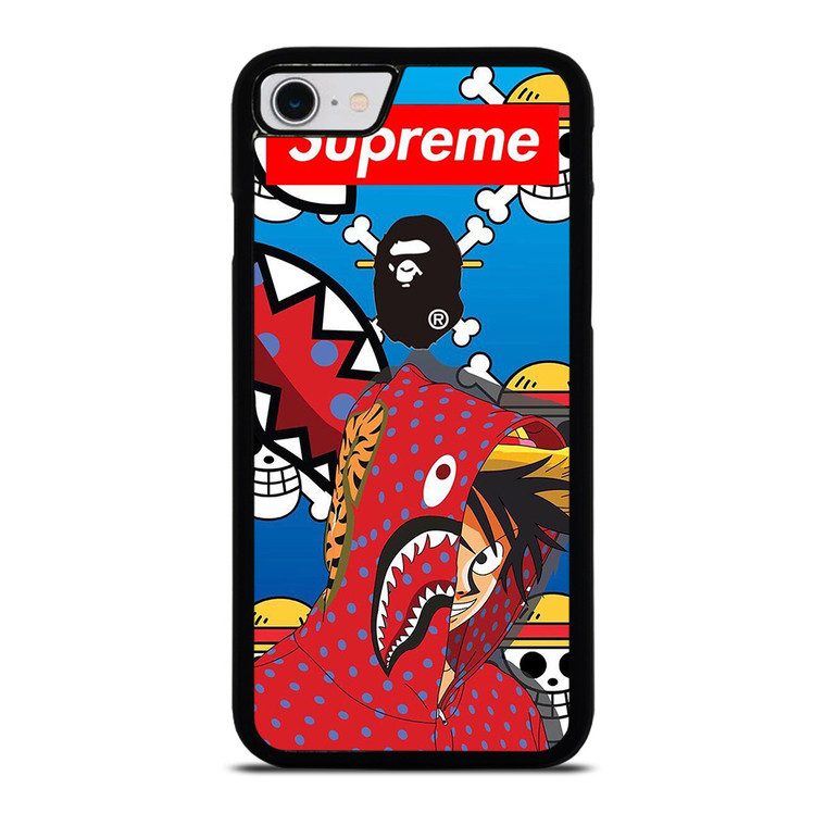 LUFFY ONE PIECE SUPREME BAPE iPhone SE 2022 Case Cover
