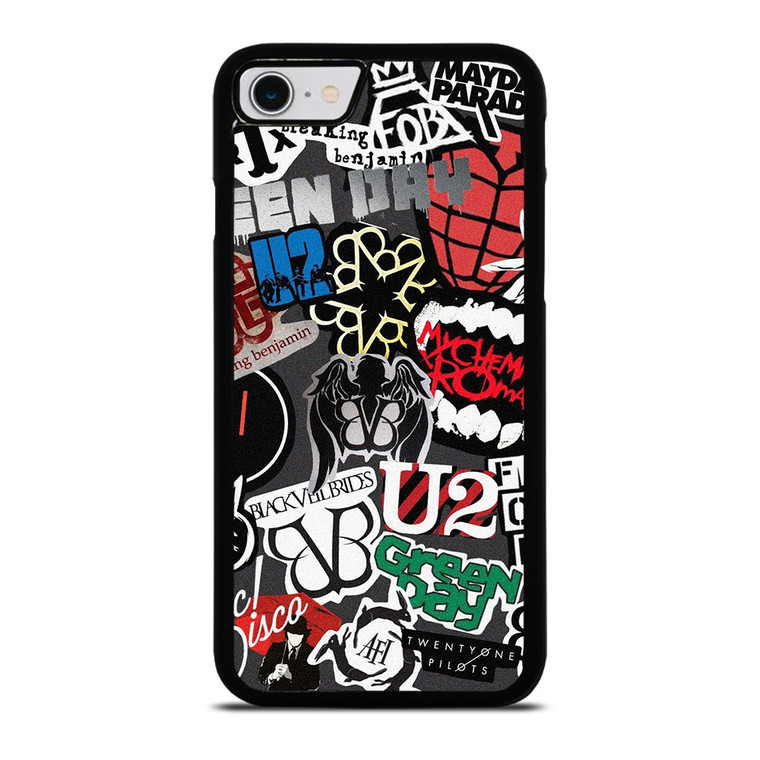 PUNK ROCK BAND COLLAGE iPhone SE 2022 Case Cover