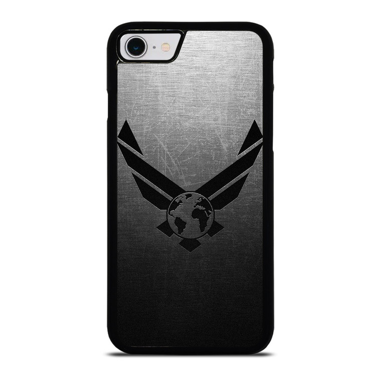 USAF UNITED STATES AIR FORCES LOGO METAL iPhone SE 2022 Case Cover