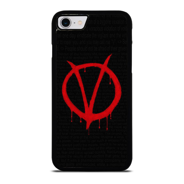 V FOR VENDETTA SYMBOL iPhone SE 2022 Case Cover