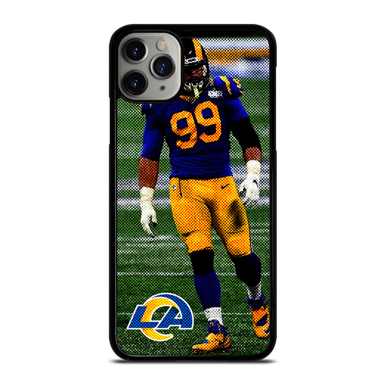 AARON DONALD 99 LOS ANGELES RAMS NFL FOOTBALL 2 iPhone 11 Pro Max Case Cover