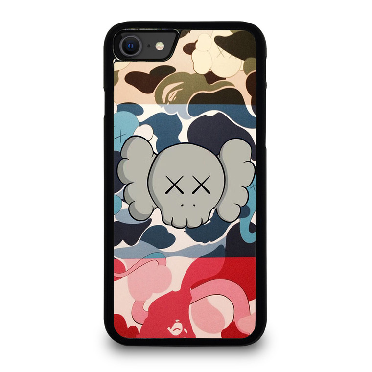 BAPE CAMO KAWS iPhone SE 2020 Case Cover