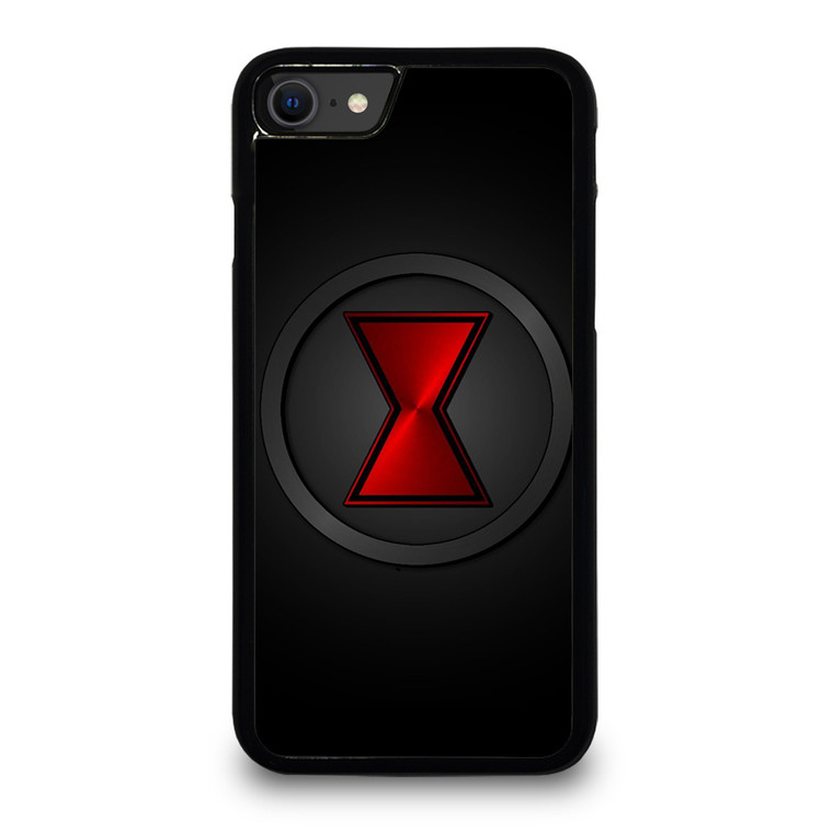 BLACK WIDOW METAL LOGO iPhone SE 2020 Case Cover