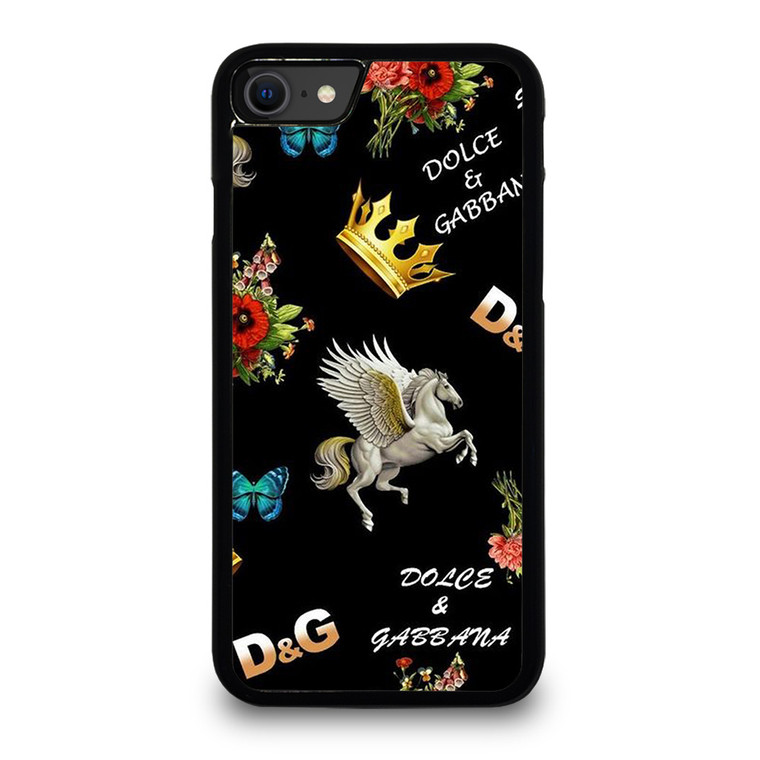 DOLCE AND GABBANA LUXURY PATTERN iPhone SE 2020 Case Cover
