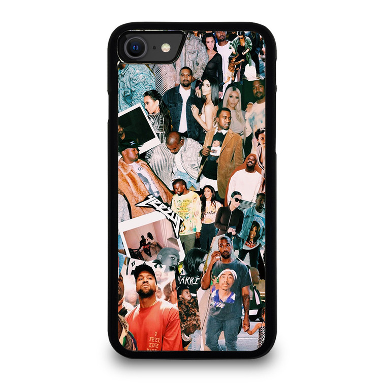 KANYE WEST RAPPER COLLAGE iPhone SE 2020 Case Cover
