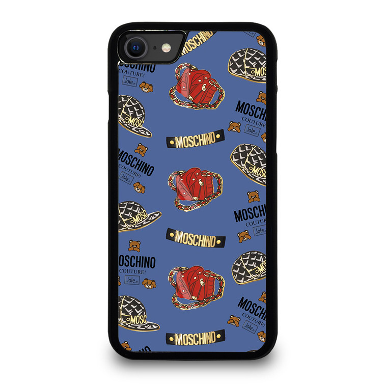 MOSCHINO BEAR COUTURE PATTERN iPhone SE 2020 Case Cover