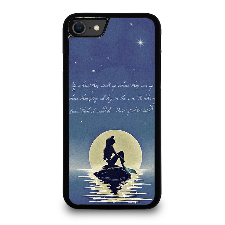 THE LITTLE MERMAID QUOTES iPhone SE 2020 Case Cover