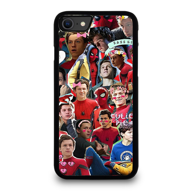 TOM HOLLAND SPIDERMAN COLLAGE iPhone SE 2020 Case Cover