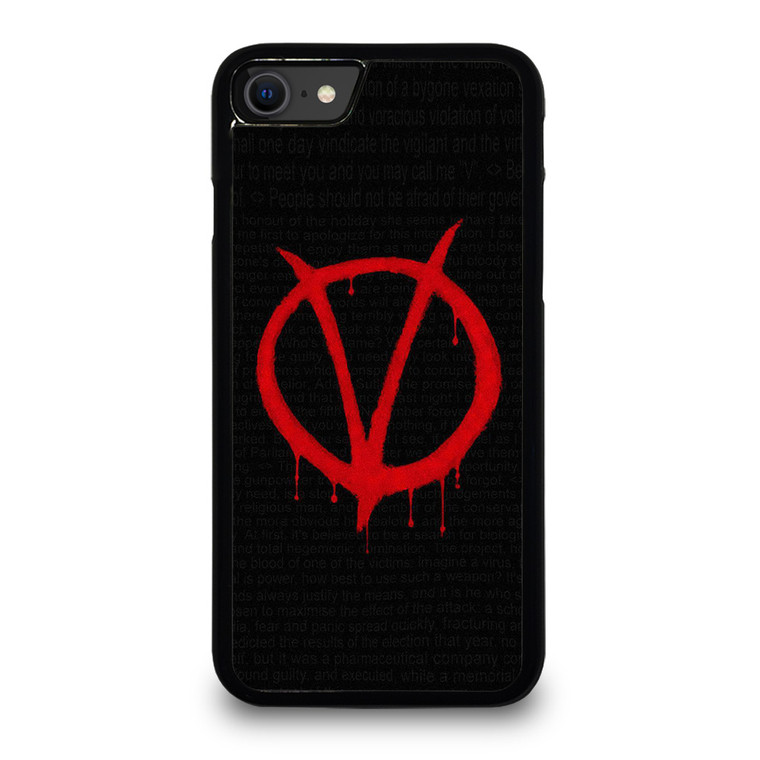 V FOR VENDETTA SYMBOL iPhone SE 2020 Case Cover