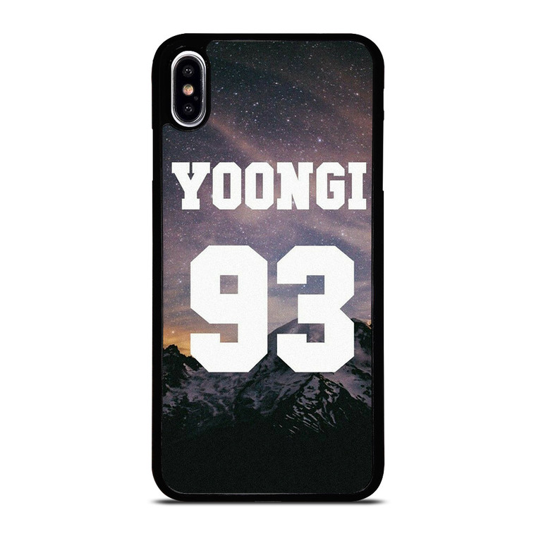 BTS BANGTAN BOYS SUGA 93 COOL iPhone XS Max Case Cover