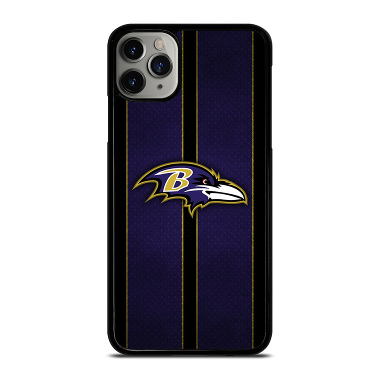 BALTIMORE RAVENS NFL METAL STRIPE iPhone 11 Pro Max Case Cover BALTIMORE RAVENS NFL METAL STRIPE iPhone 11 Pro Max Case Cover