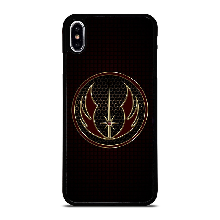 GRAY JEDI STAR WARS METAL SYMBOL iPhone XS Max Case Cover