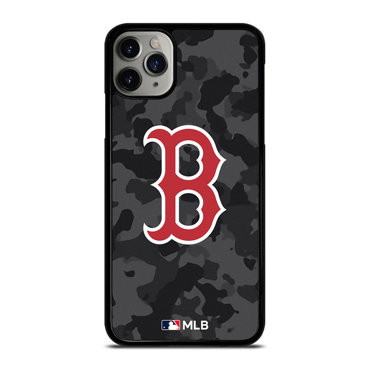 BOSTON RED SOX BASEBALL BLACK CAMO iPhone 11 Pro Max Case Cover