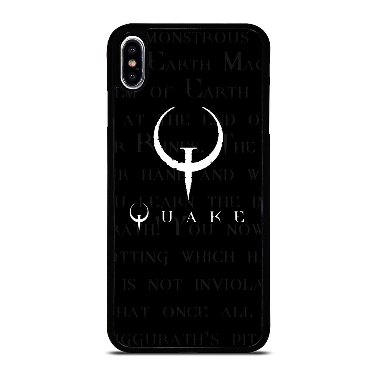 QUAKE GAMES LOGO 2 iPhone XS Max Case Cover