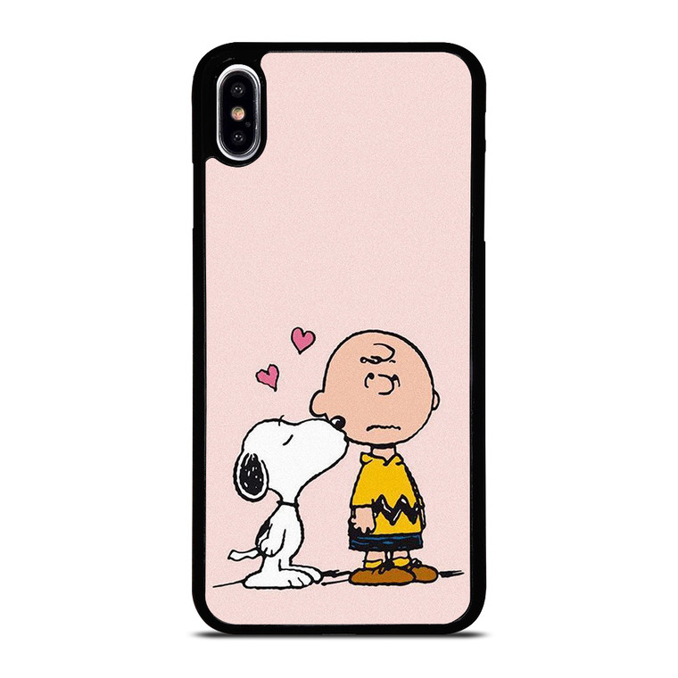 SNOOPY CHARLIE BROWN LOVE iPhone XS Max Case Cover