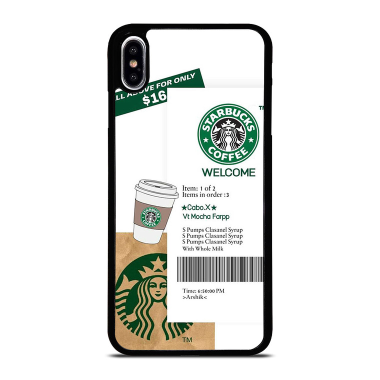 STARBUCKS COFFEE BILLS iPhone XS Max Case Cover
