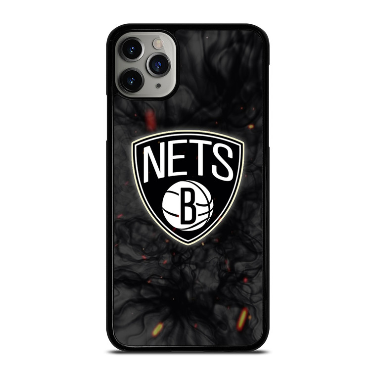 BROOKLYN NETS BASKETBALL NBA FIRE iPhone 11 Pro Max Case Cover